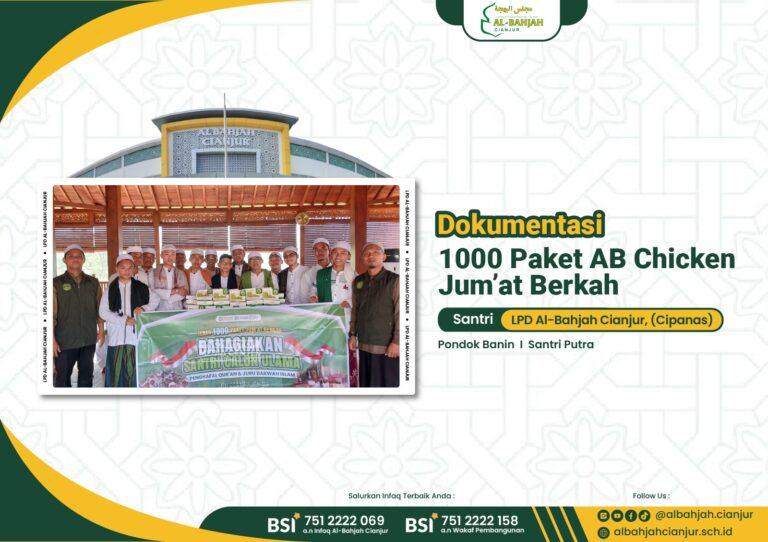 Berkah Jum’at; LAZ Al-Bahjah Cianjur Bagikan 1000 Paket AB Chicken