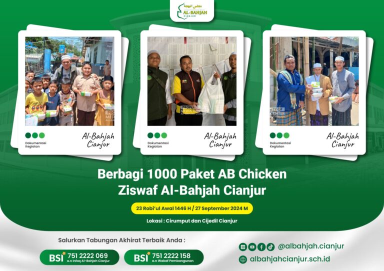 LAZ Al-Bahjah Cianjur Tebar 1000 Paket Makanan, Dalam Rangka Memperkuat Dakwah di Cirumput & Cijedil